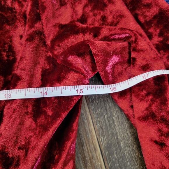 Hot Topic Red Velvet Bell Sleeve Dress – Size Small NWT Romantic Gothic Witchy - Picture 8 of 14